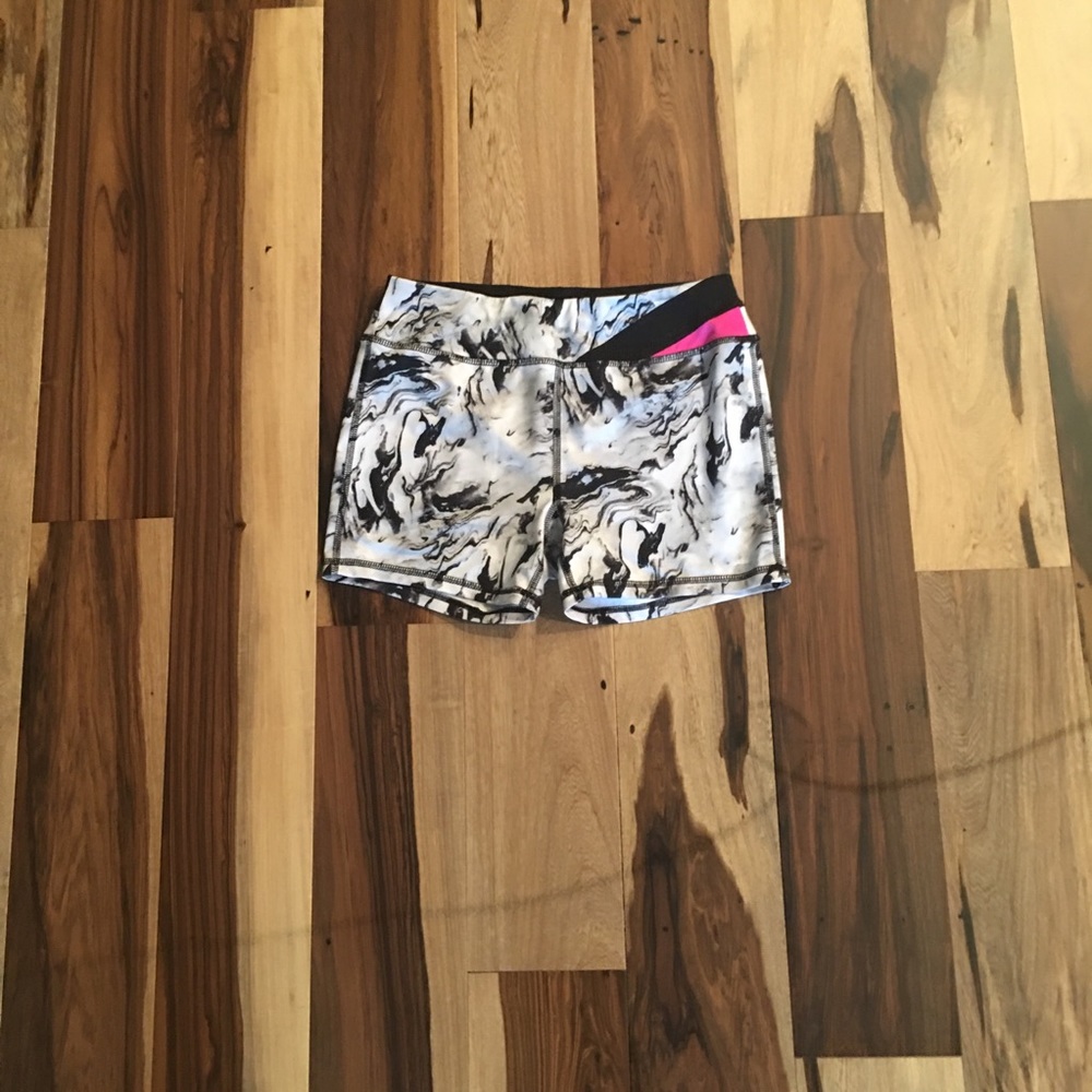 Marble Pattern Workout Shorts